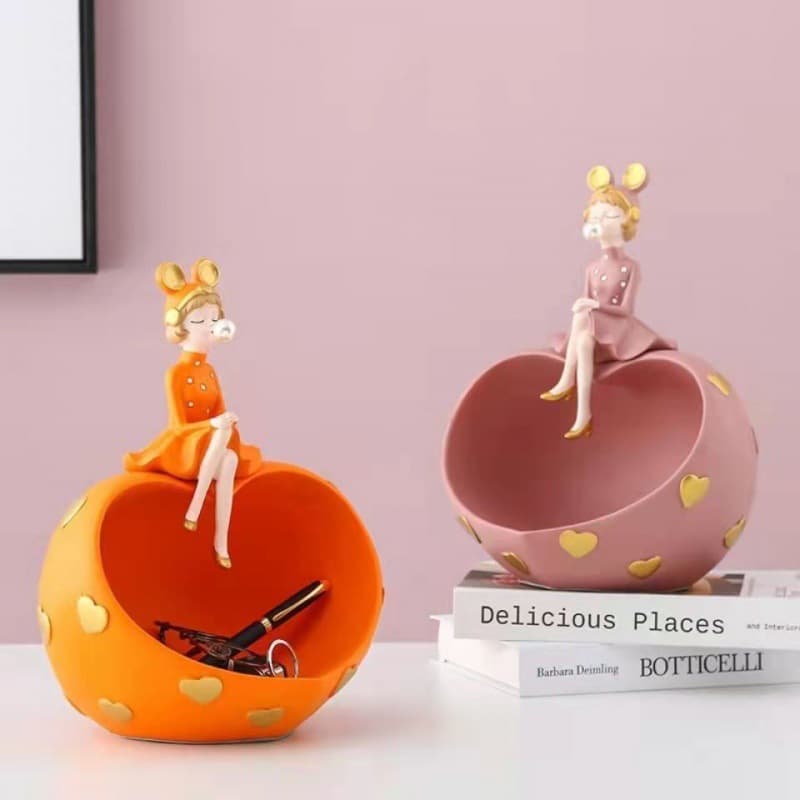 Creative Tissue Box Key Holder, Living Room Entryway Luxury TV Cabinet Nightstand Decorative Ornament Home Accessory