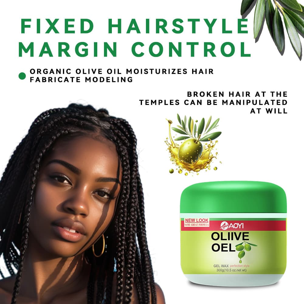 Olive Oil Olive-Shaped Solid Hair Wax Moisturizing and Shaping Long-Lasting Styling Hair Wax Manufacturer