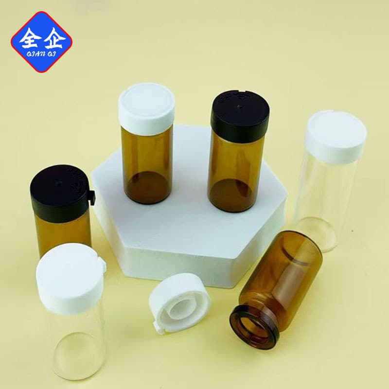 Manufacturer in stock 10ml tear-off cap serum vials, transparent amber snap-cap bottles, freeze-dried powder medical beauty ampoule packaging materials