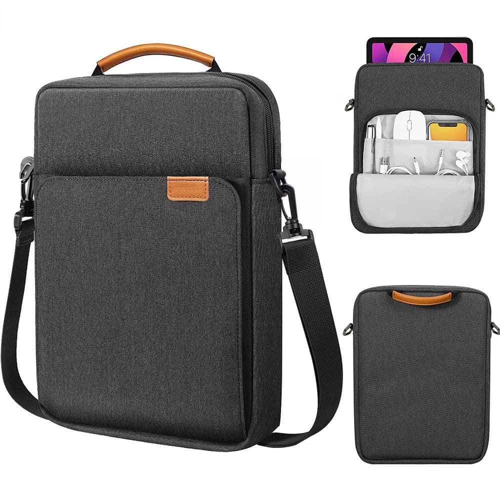 Lightweight Oxford Cloth Computer Bag for iPad And 13 Inch Laptop Crossbody Single Shoulder Bag Waterproof Wear-resistant Storage Case