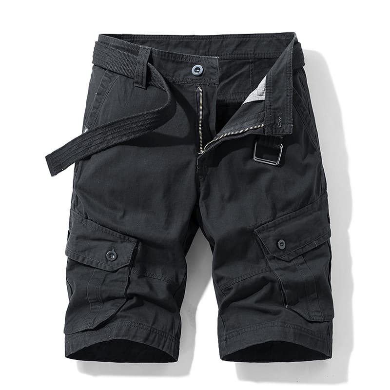 Summer Shorts Men's Wholesale Japanese Workwear Shorts Men's Casual Five-Point Pants Trendy Straight-Leg Multi-Pocket Shorts