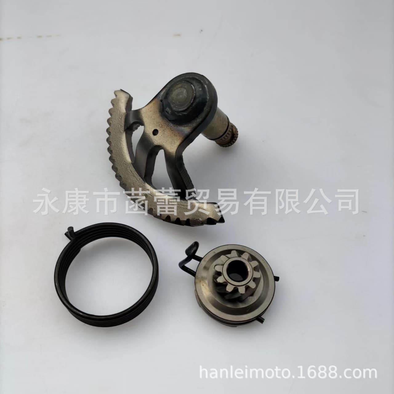 Off-road motorcycle engine parts, KTM50 starter gear, spring starter shaft sector gear