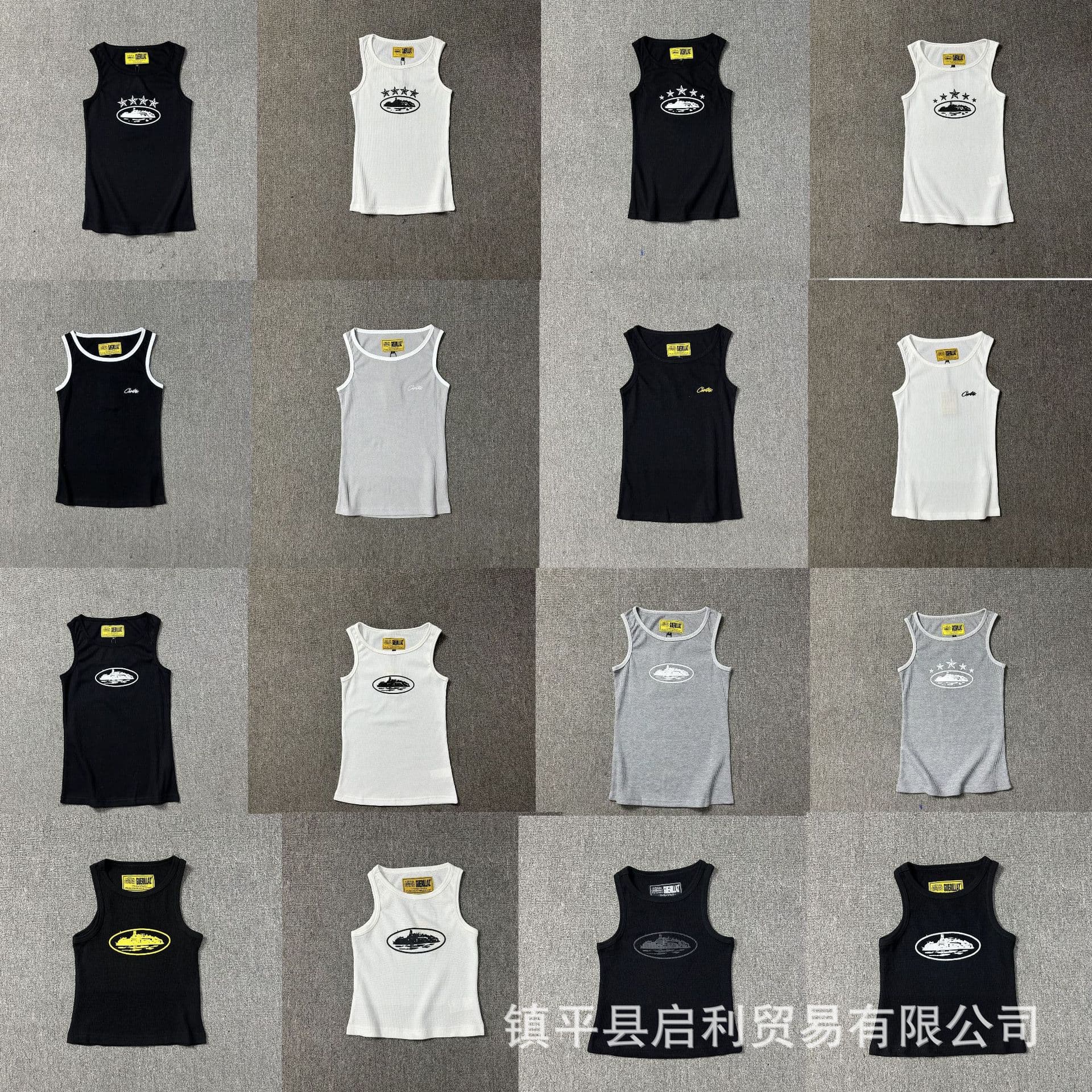 Cross-border foreign trade American summer breathable corteiz Alcatraz men's basic street hip-hop versatile vest T-shirt