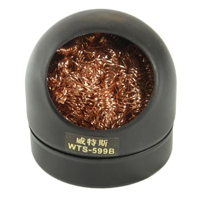 Soldering tip cleaner (cleaning wire + base)
