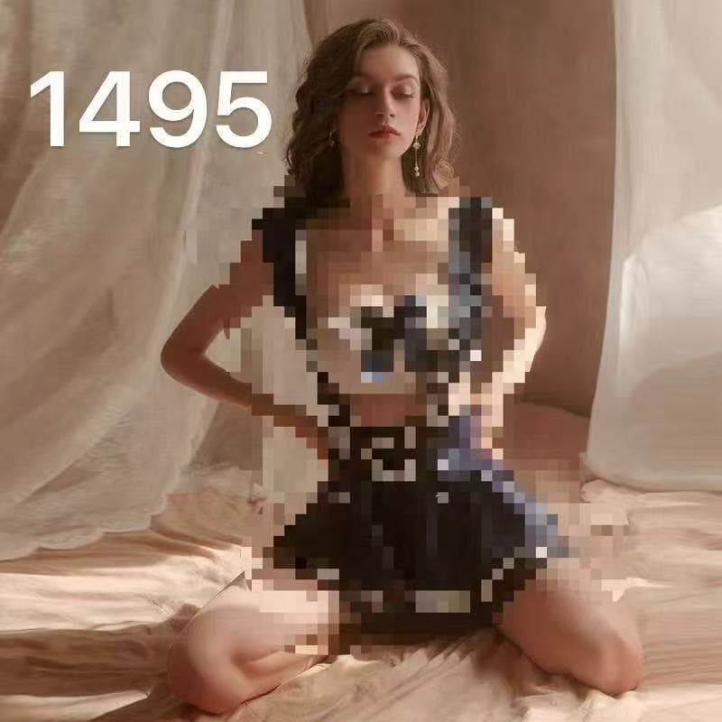 Sexy lingerie, sexy tube top, hollow see-through backless uniform, temptation suit, policewoman, sailor, police student uniform