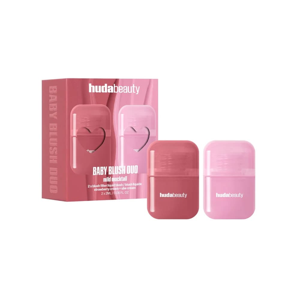HUDABEAUTY BABY BLUSH MILD MOCKTAIL DUO Liquid Blush Two-Piece Set