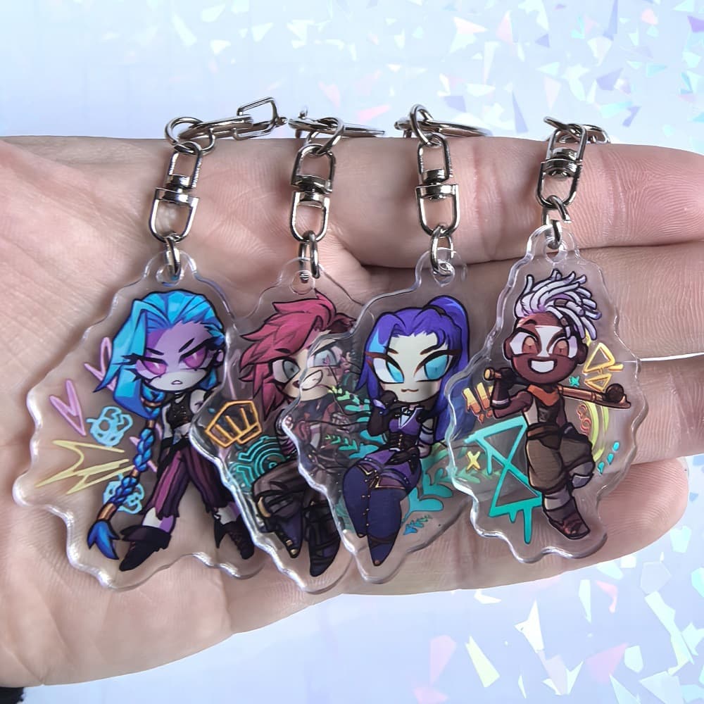 Gaming Accessories Arcane Jinx Acrylic Keychain