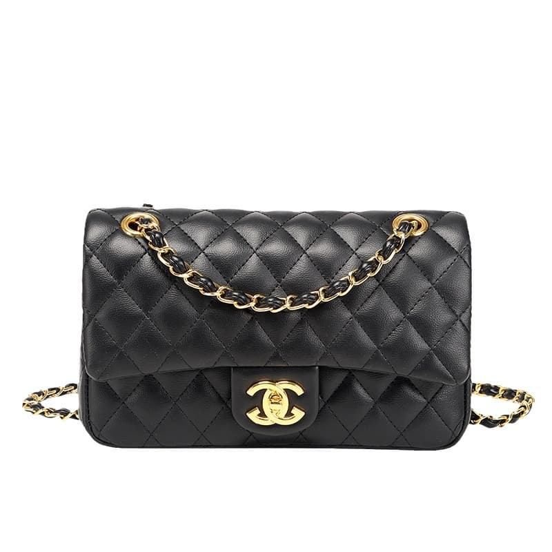 Chanel CF Classic Quilted Pattern Versatile Genuine Leather Crossbody Bag, Small Fragrance Style Bag, Premium Texture, Personal Shopper Women's Bag