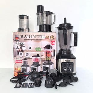 Cross-Border 4L 8-in-1 Blender Commercial Stainless Steel High Power Pure Copper Motor Meat Grinder Ice Crusher Juicer