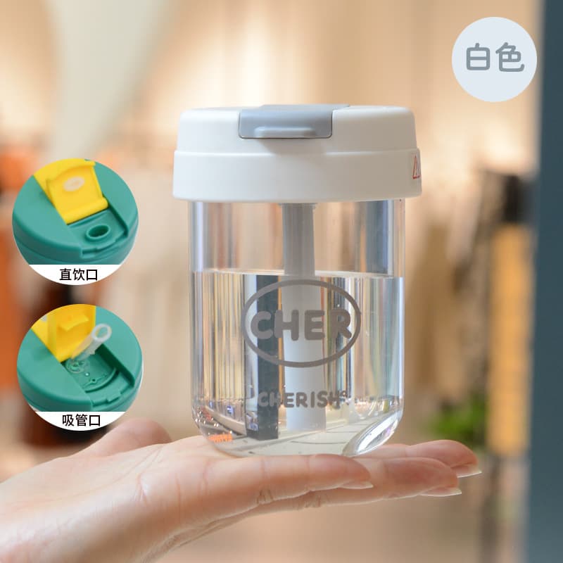 Plastic Cup Wholesale Summer Men's and Women's High-Appearance Portable Large-Capacity Water Bottle Children's Mini Straw Plastic Water Cup Customizable