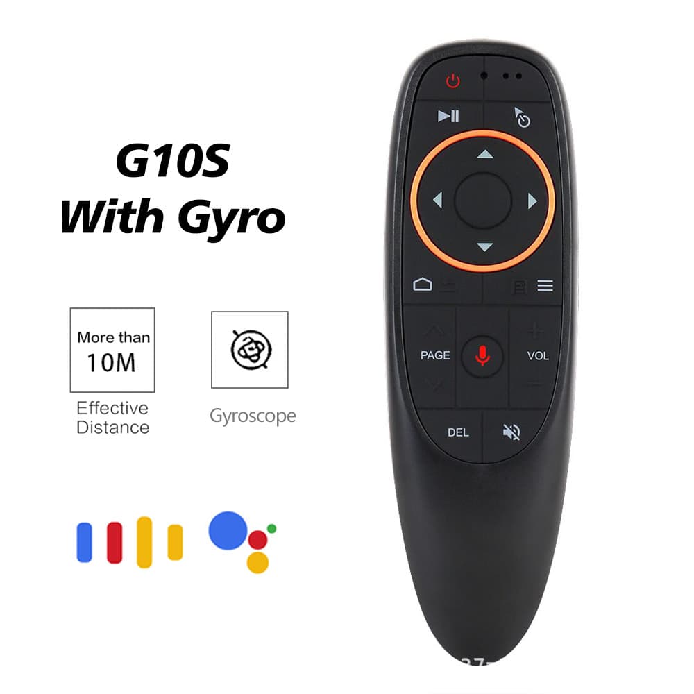 G10S Smart Voice Remote Control Wireless Air Mouse USB 2.4G Remote with Built-in Gyroscope In Stock