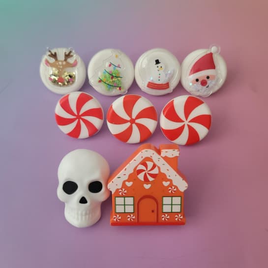 Halloween Skeleton Door Handle Decor for Wardrobes, Drawers, Gingerbread Houses, and Candy Doors