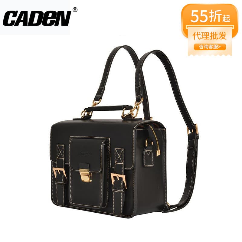 CADeN Retro Dual-Shoulder Mirrorless Camera Bag D83 Single-Shoulder Mirrorless Kit Camera Bag Multifunctional Photography Backpack