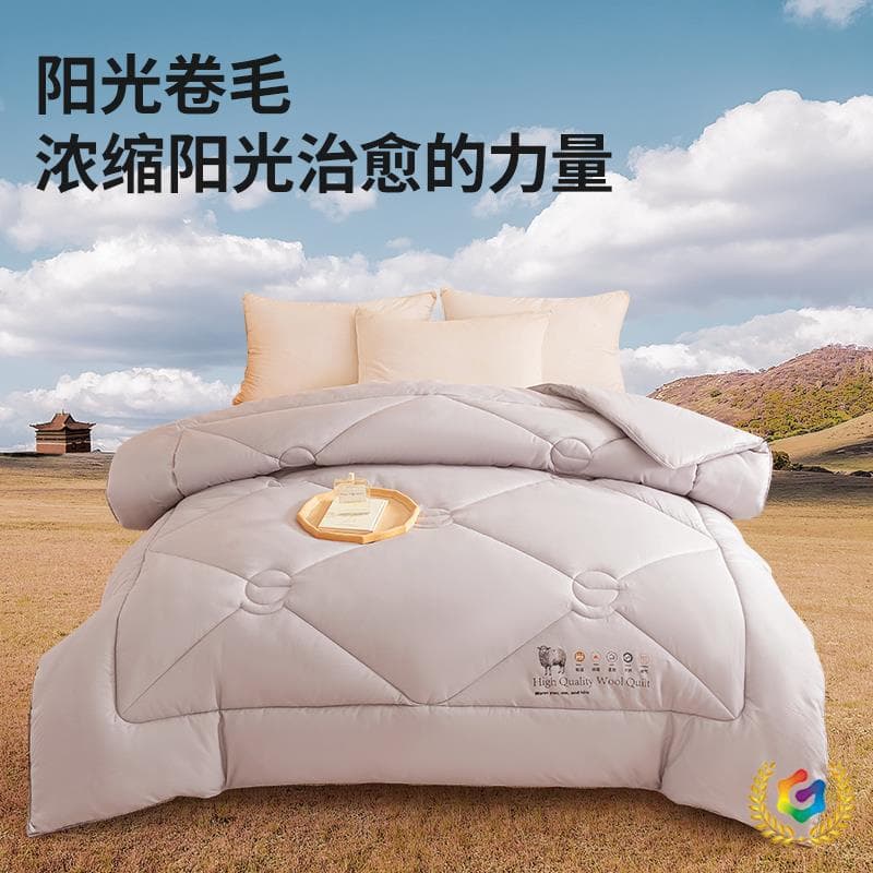 ✅ Wool Quilt Australian Imported Wool All-Season Duvet Warm Comforter Home Use Spring/Autumn Quilt Student Dormitory Quilt Winter