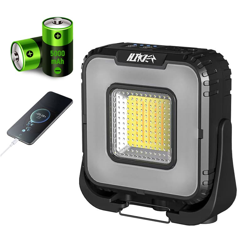 Multifunctional Magnetic Outdoor Work Light, White and Yellow Light with Hook, Warm Light, Automotive Repair Light, Plastic Emergency Maintenance Work Light