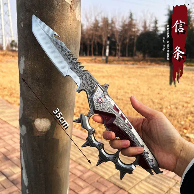 Delta Force Action Creed Melee Weapon Same Style S7 Knife Skin Model Alloy Weapon Series