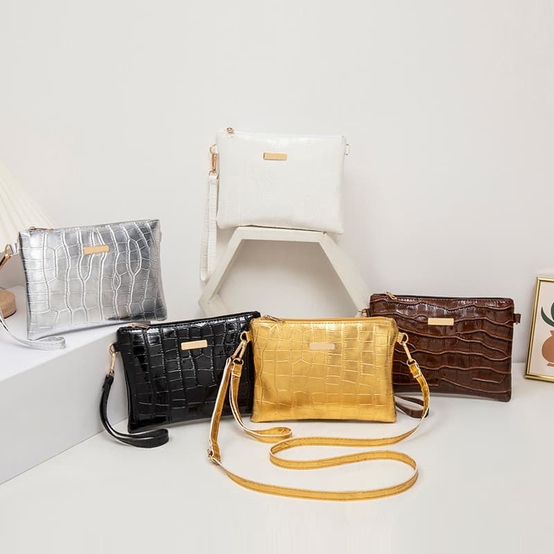 Crocodile Texture Envelope Bag 2024 Girl Purses Cross-Border Bag Drop Shipping Casual Classic Bag New Shoulder Bag