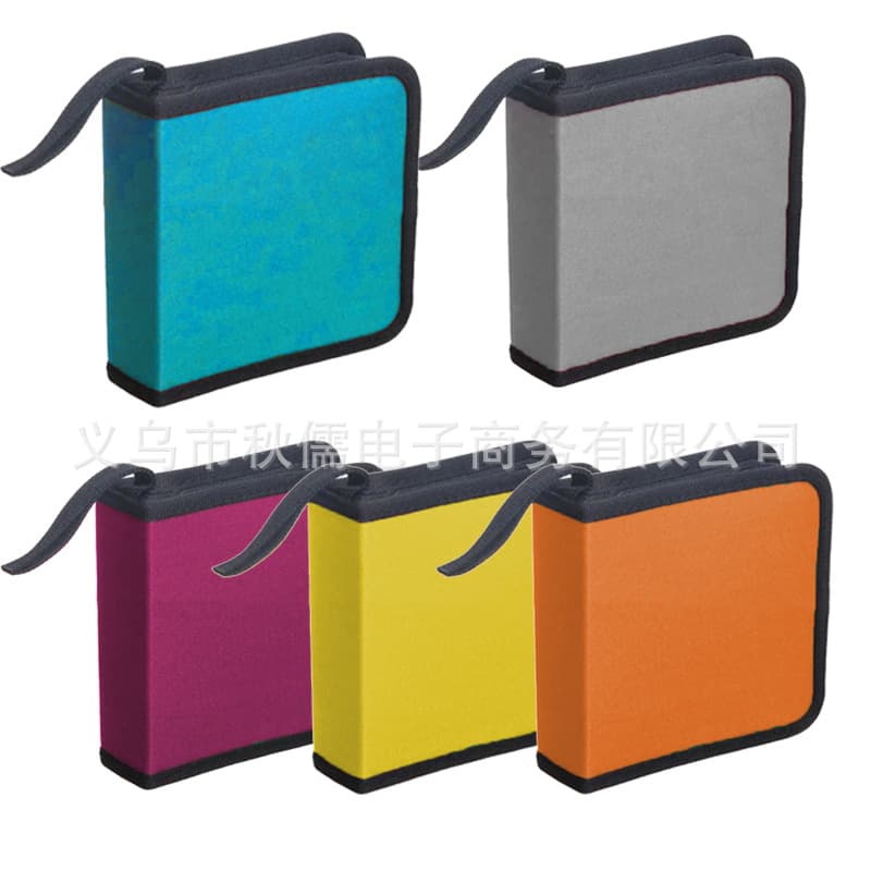 New 40-slot Oxford CD Case CD DVD Storage Car Home Travel Portable Handheld CD Bag Cross-border in Stock