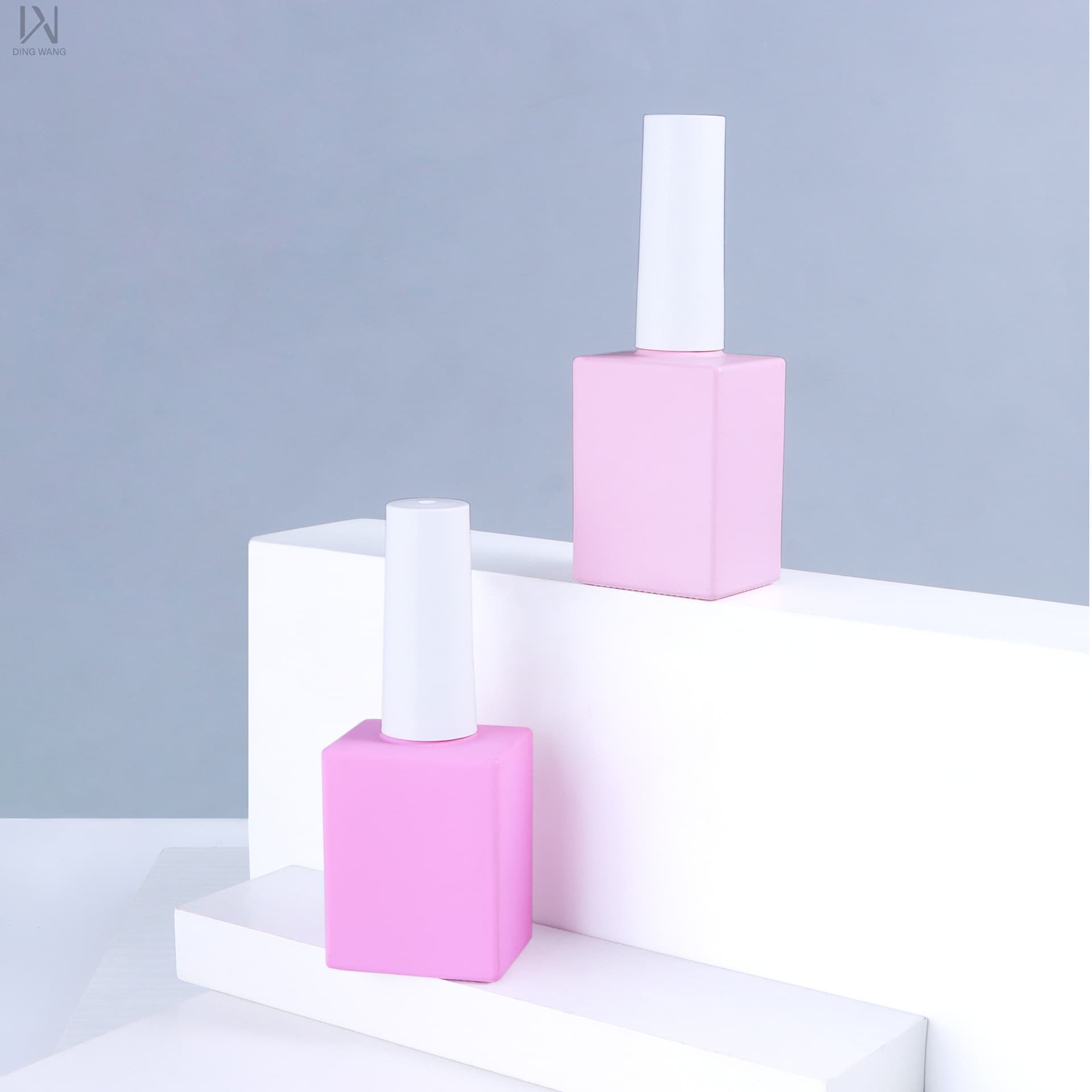 Factory Custom 15ml Empty Gel Nail Polish Bottle with Brush Cap, Customizable Logo, Glass Gel Nail Polish Bottle