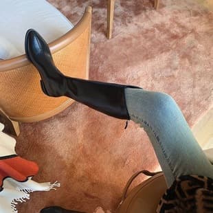 2025 Autumn/Winter New Style Cross-Border V-Shaped Pointed Toe High Tube Long Boots, Petite Women's Over-the-Knee Boots, Border Trade Cross-Border