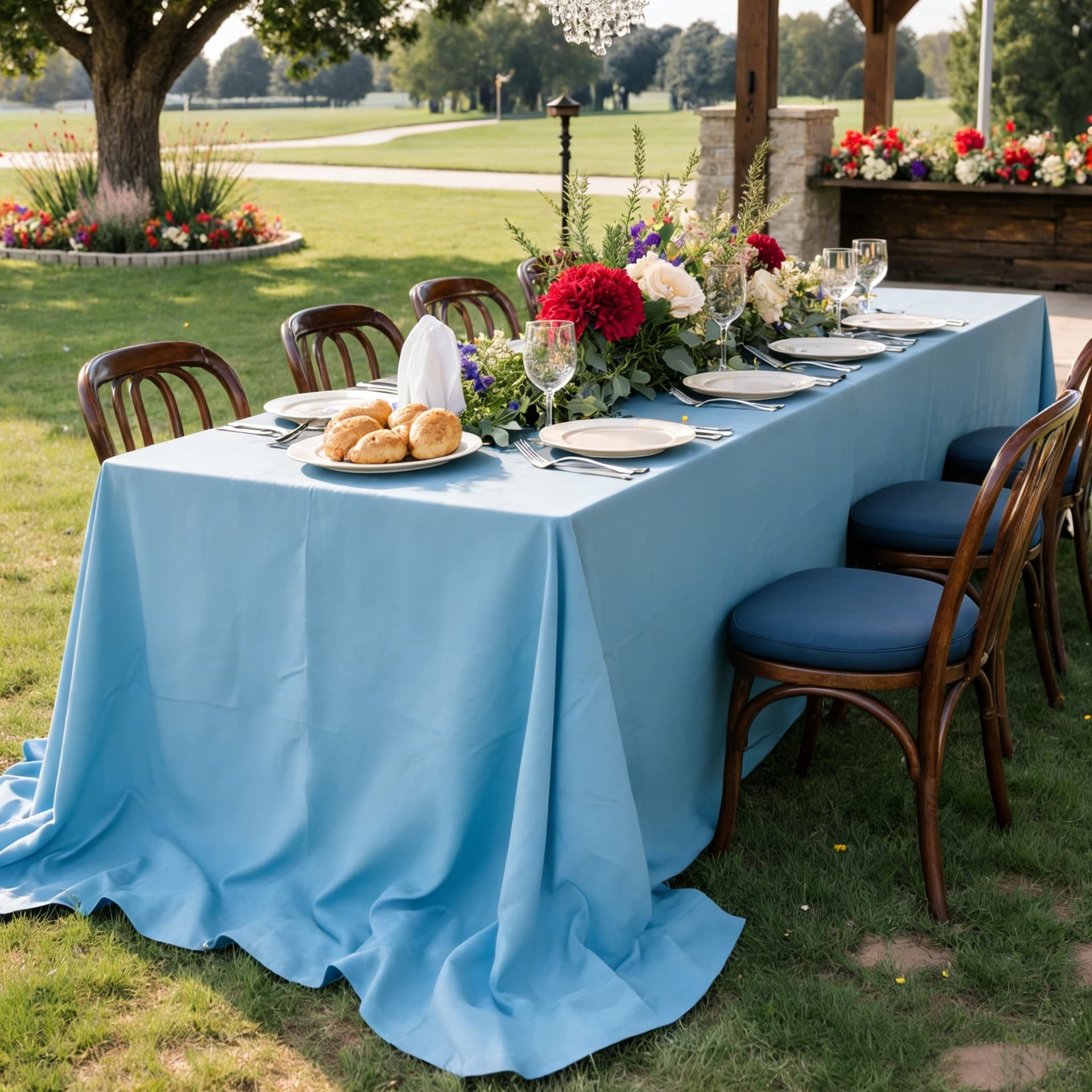 Cross-border spot Amazon tablecloth solid color Nordic polyester tablecloth outdoor wedding party restaurant hotel tablecloth