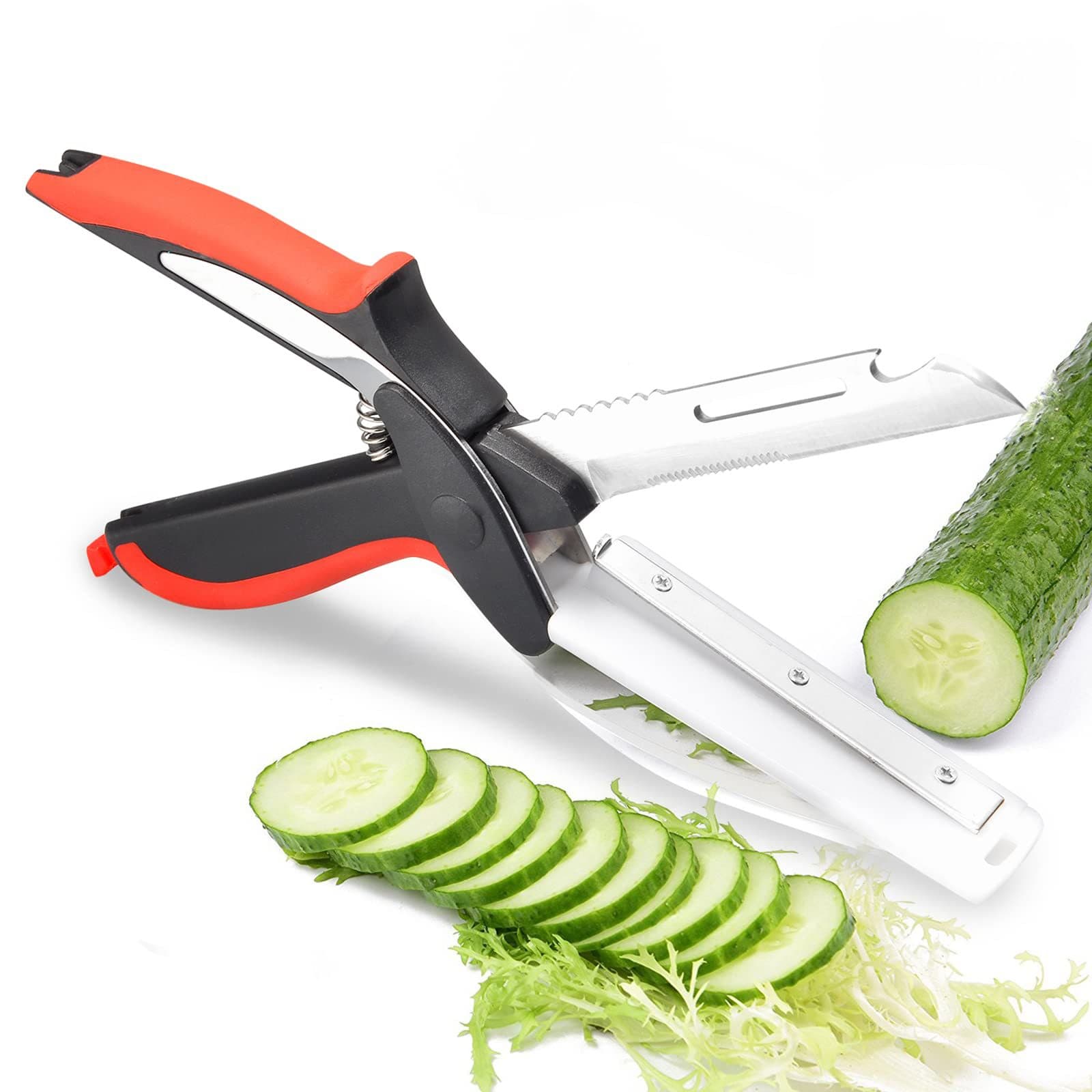Multifunctional food vegetable two-in-one scissors household ready-made detachable household outdoor stainless steel scissors