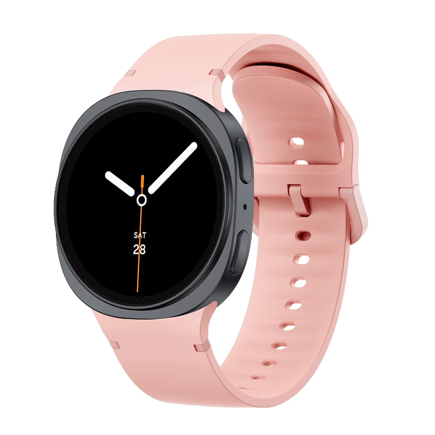 Compatible Samsung Watch8 Classic Band Samsung Galaxy Watch8 Air Rubber Same-Color Stitching Strap