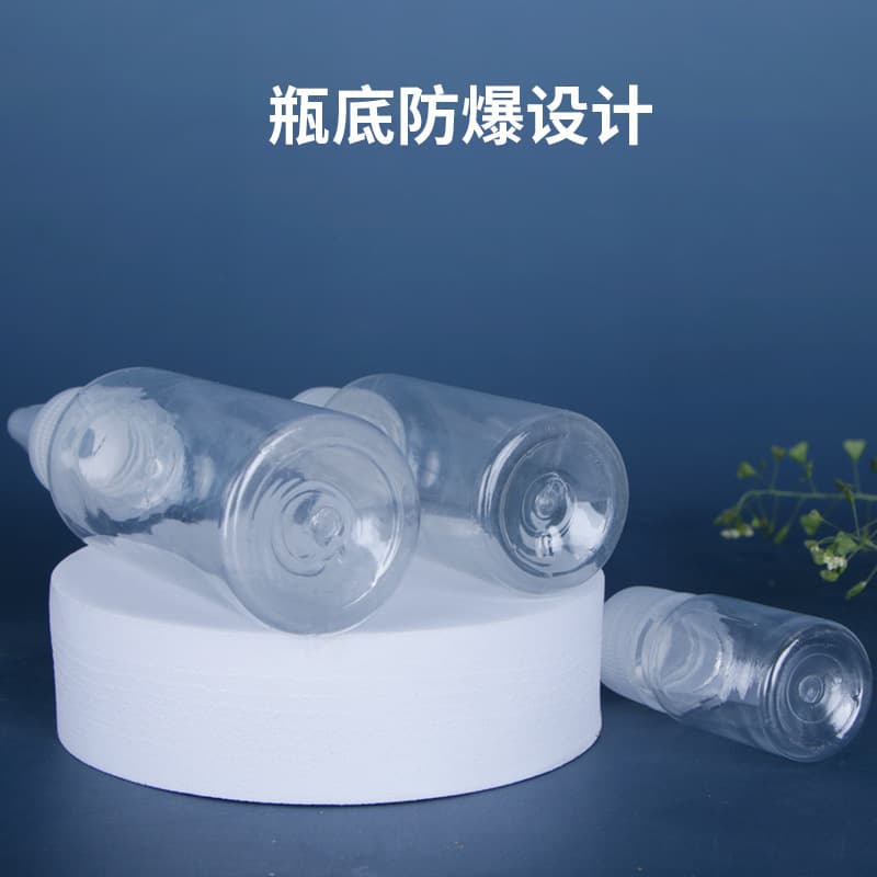 Pointed Tip Bottle PET Plastic Transparent Sealed Squeeze Bottle for Paint Ink Dispensing 30ml 50ml 100ml