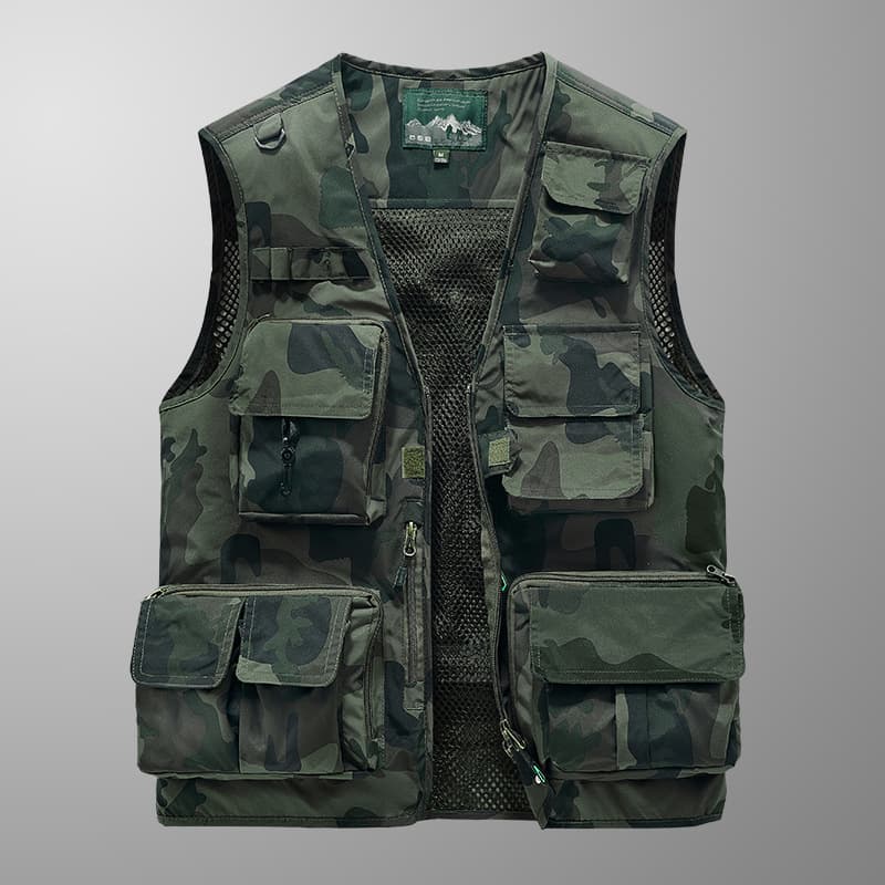 New Spring/Autumn Multi-pocket Men's Vest, Thin and Trendy Breathable 2019 Latest Outdoor Mountaineering Vest Jacket