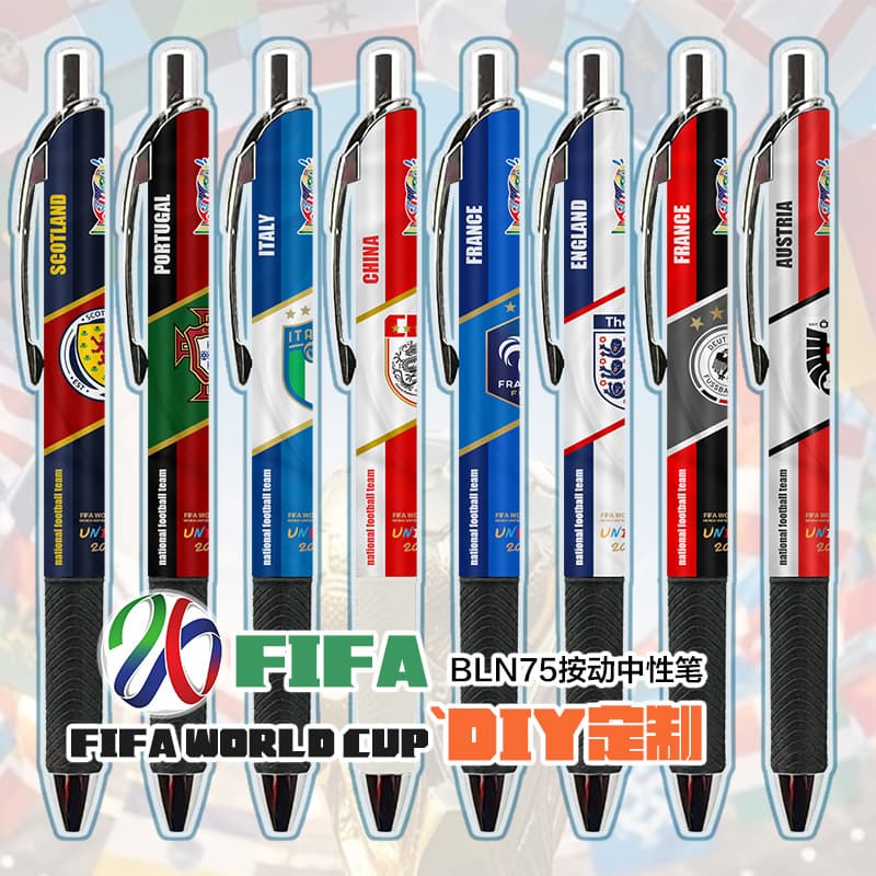 2026 FIFA World Cup Limited Edition Neutral Pen Gift Box with 5D UV Laser Baking Paint for Foreign Trade Cross-Border Customization