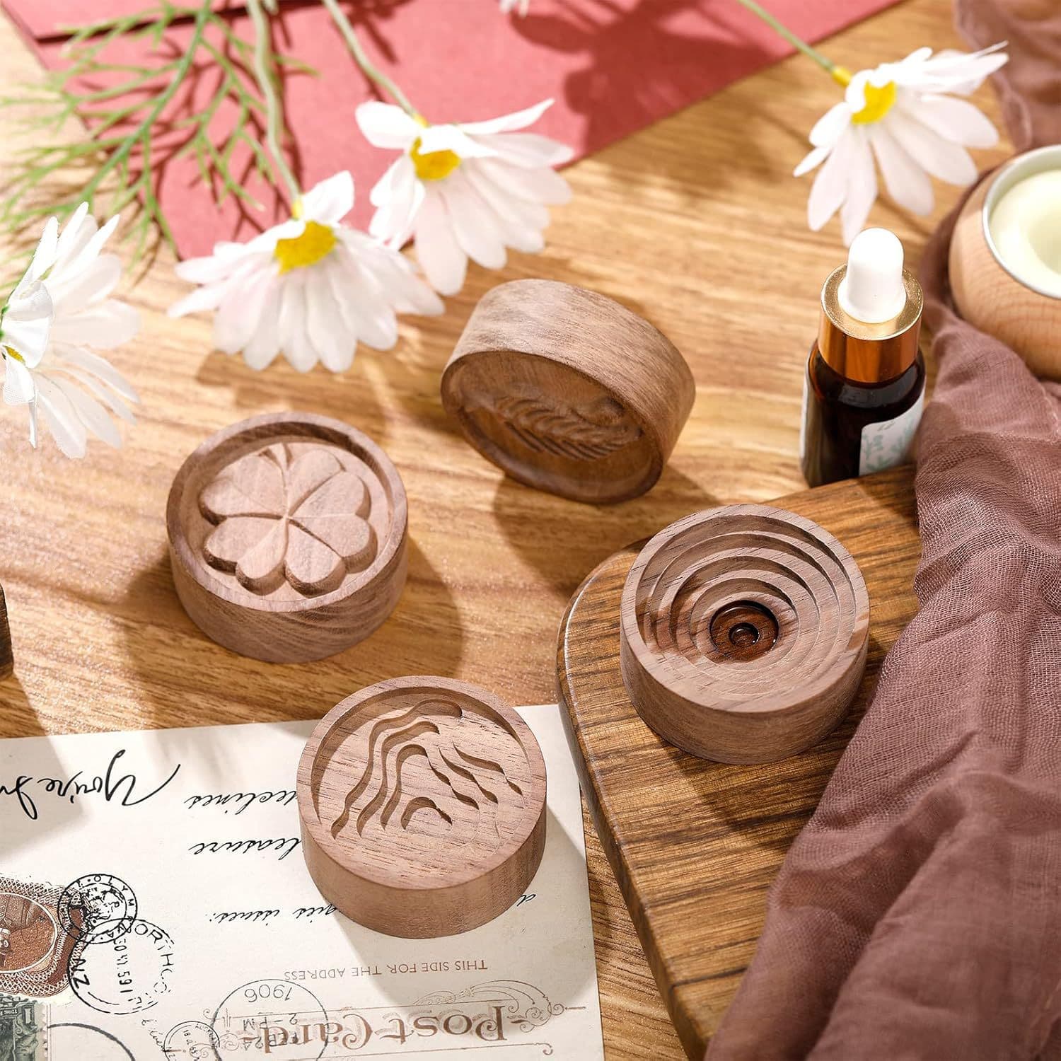 Wooden Essential Oil Car Diffuser Aromatherapy Bathroom Walnut Wood Diffuser Log Indoor Essential Oil Diffuser