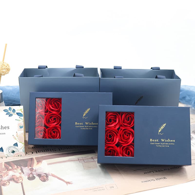 Jewelry Packaging Box Pink Heart-shaped Hollow Out Design Velvet Lining Flocked Tray Insert Earring Stud Ring Display