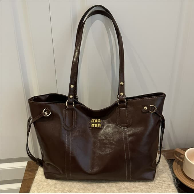 2026 Fashionable Casual Single-Shoulder Stylish Handbag New Simple PU Large Capacity Underarm Tote Bag for Women