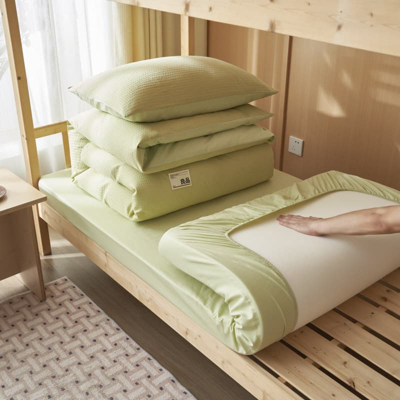College student dormitory bed three-piece set of pure cotton dormitory bunk sheets and quilt cover bedding six