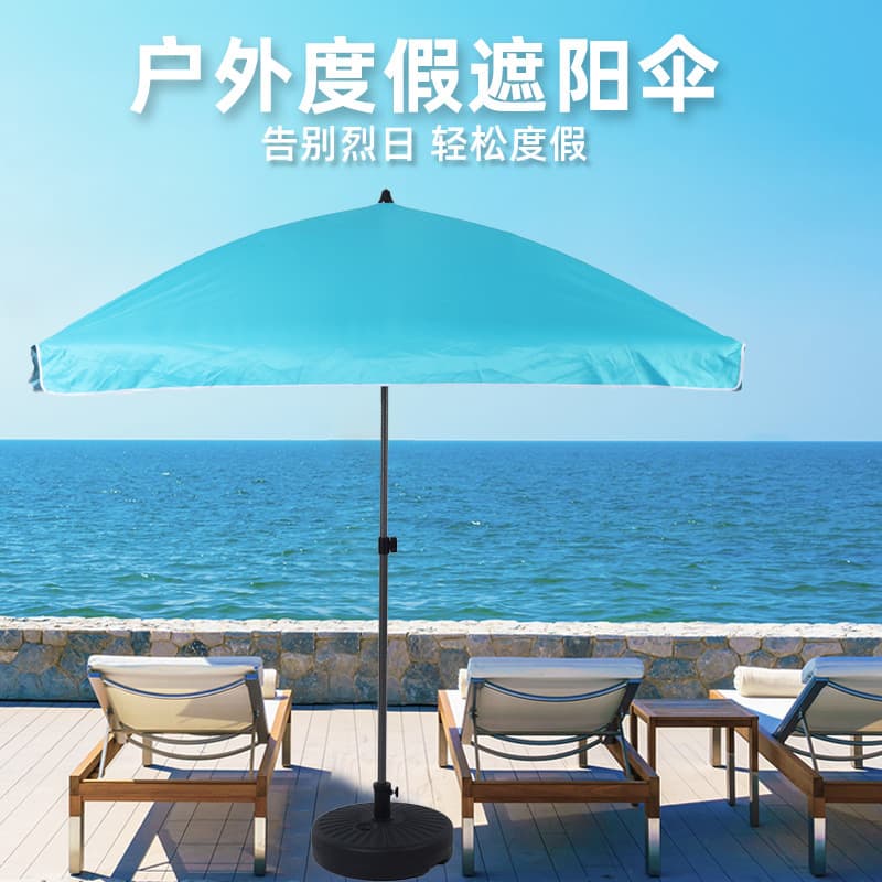Outdoor Sun Shade Umbrella, Sun Umbrella for Outdoor Market Use, Large Square Patio Umbrella, Advertising Big Umbrella with Printing