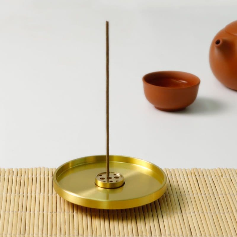 Multi-Functional Brass Incense Stick Holder with Nine Holes, Incense Burner, Incense Tool, Incense Stand, Incense Base