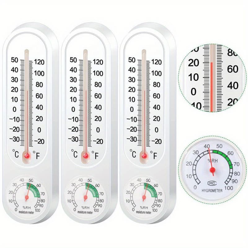 2026 New Cross-border Drop Shipping 3-Pack Battery-Free Thermometer
