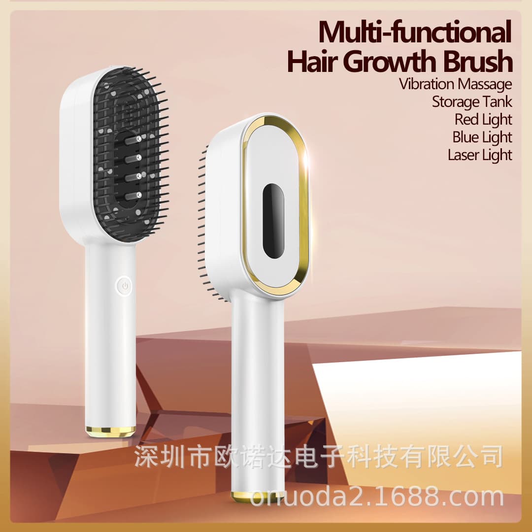 Cross-border Hair Growth Comb Scalp Serum Infusion Red Blue Light Anti-Hair Loss Hair Care Styling Device Head Massager