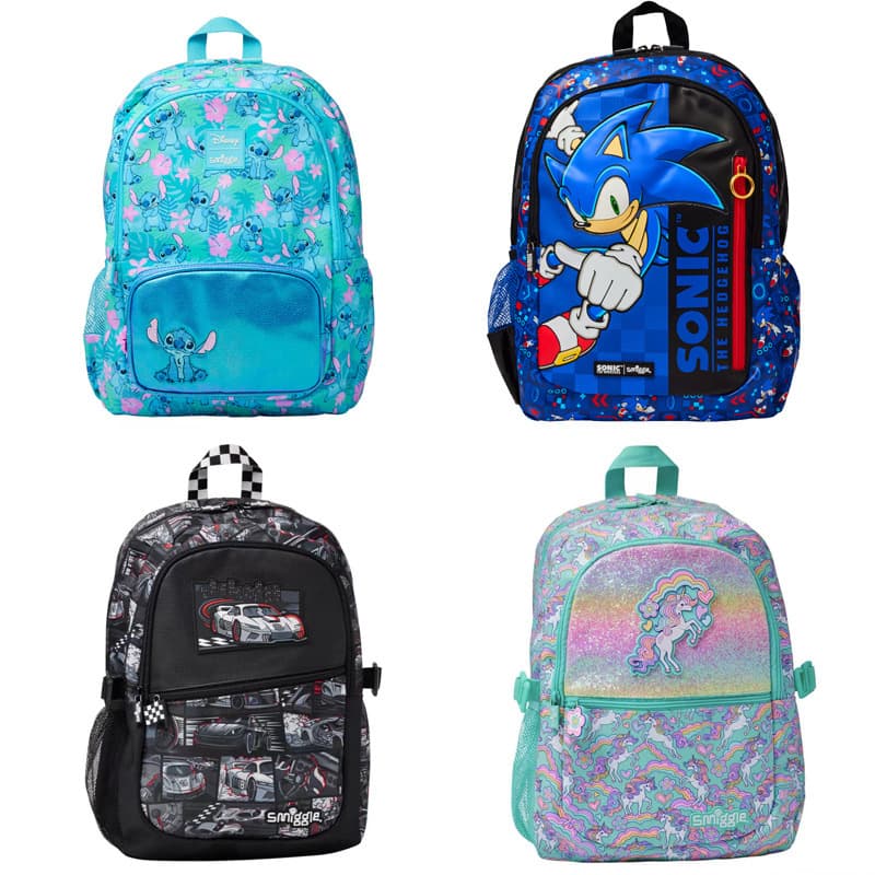 Australia Smiggle Large School Backpack, Large Capacity Backpack for Children, Outdoor Casual Bag