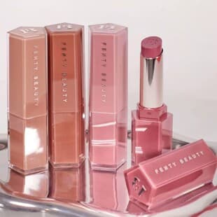Fenty Beauty Style Glossy Lip Balm Moisturizing Nude Lipstick TikTok Amazon Bestseller