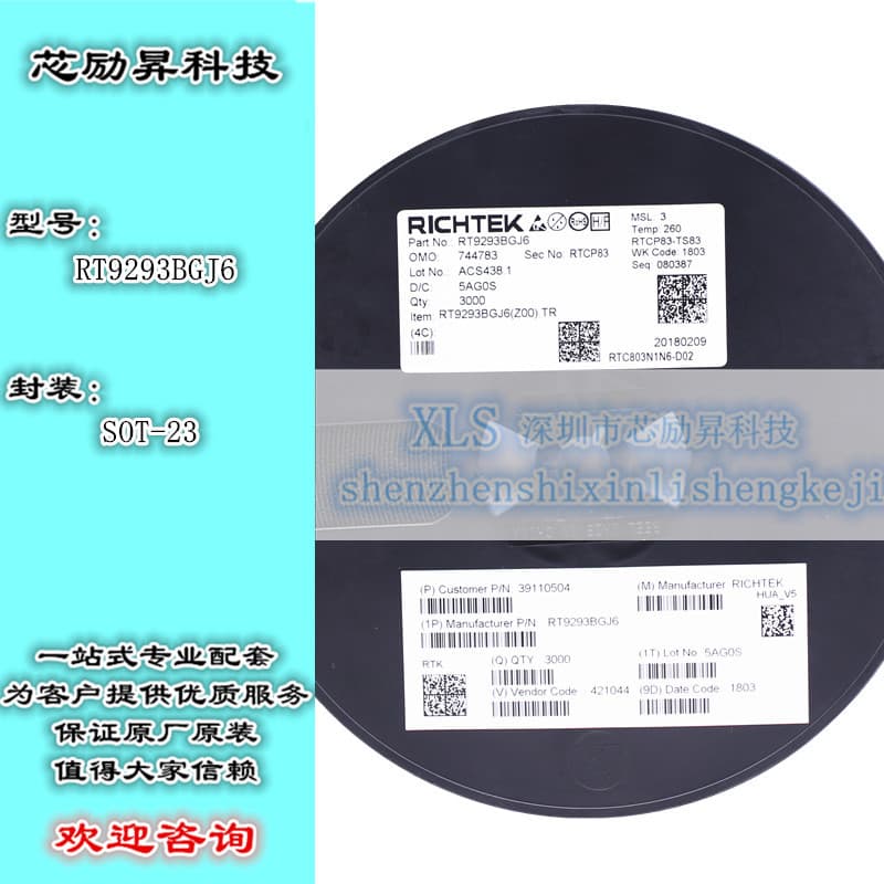 New RT9293BGJ6 SOT-23 Marking BT=*** Asynchronous Boost LED Driver Original