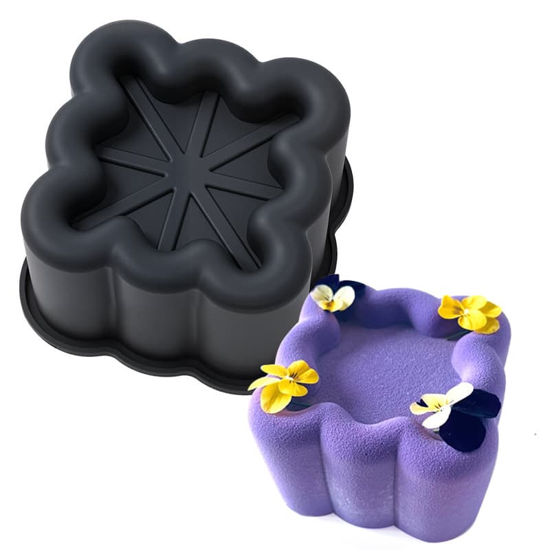New Cross-Border 4-Inch Single-Cavity French Mousse Cake Mold Candle Plaster Silicone Baking Mold Resin Mold