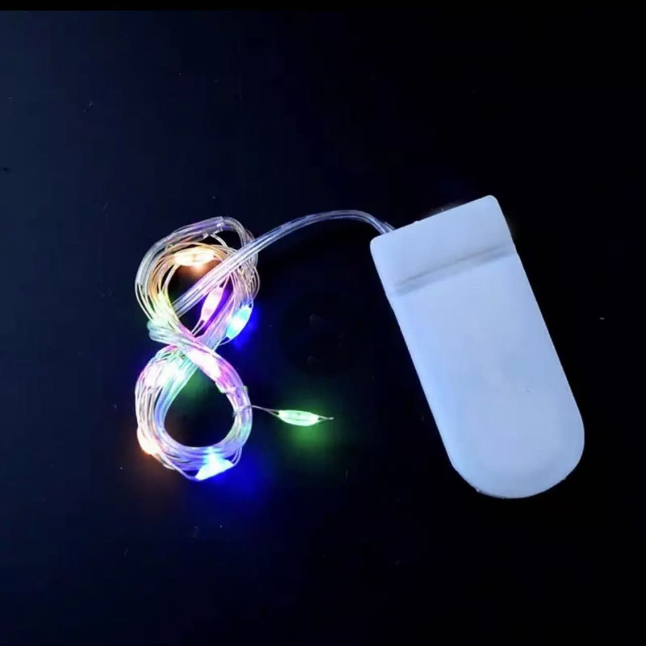 Battery Powered Copper Wire LED Button String Lights Wedding Cake Flower Shop Decorative Miniature Colorful Lights Gifts