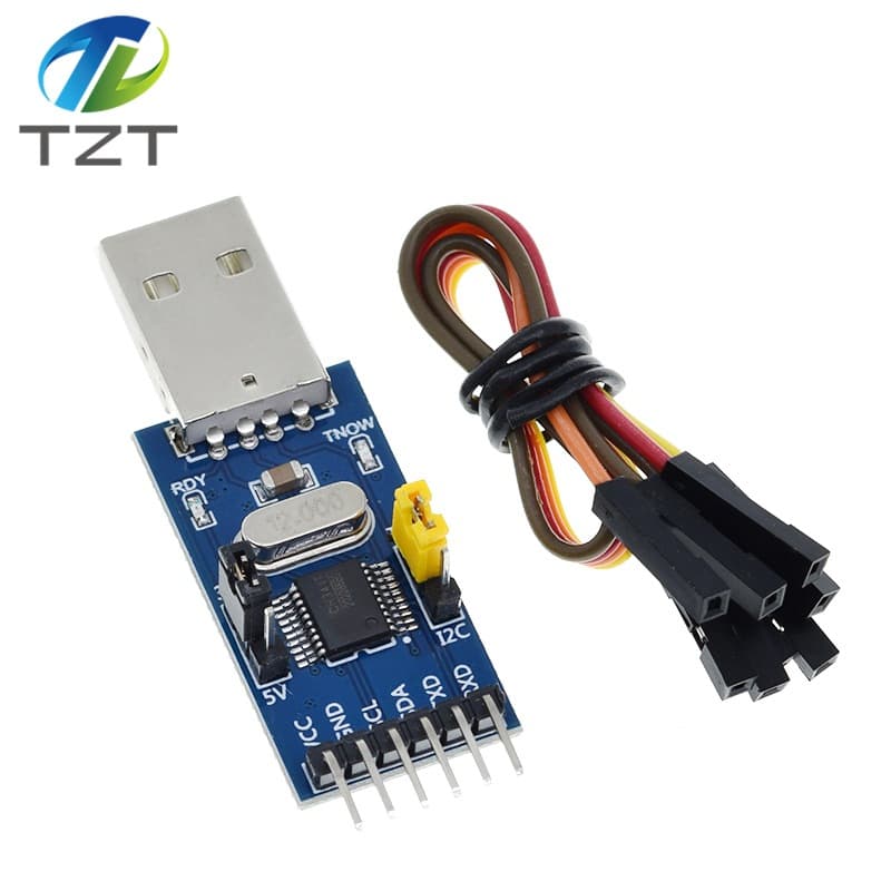 CH341T 2-in-1 Module: USB to I2C, IIC, UART, USB to TTL, Microcontroller Serial Port
