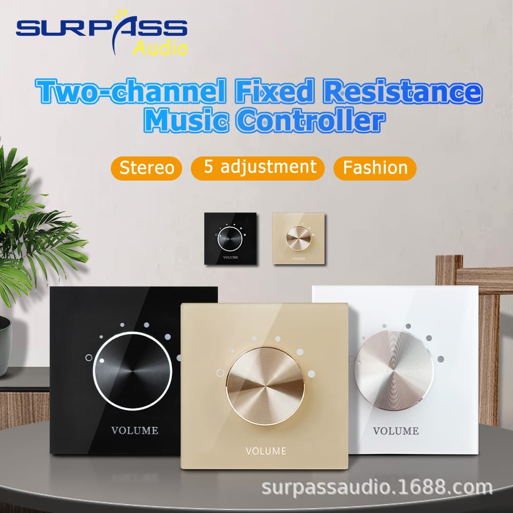 86 Type Resistance Tuning Switch Volume Control Panel Audio Control Broadcast Switch Background Music