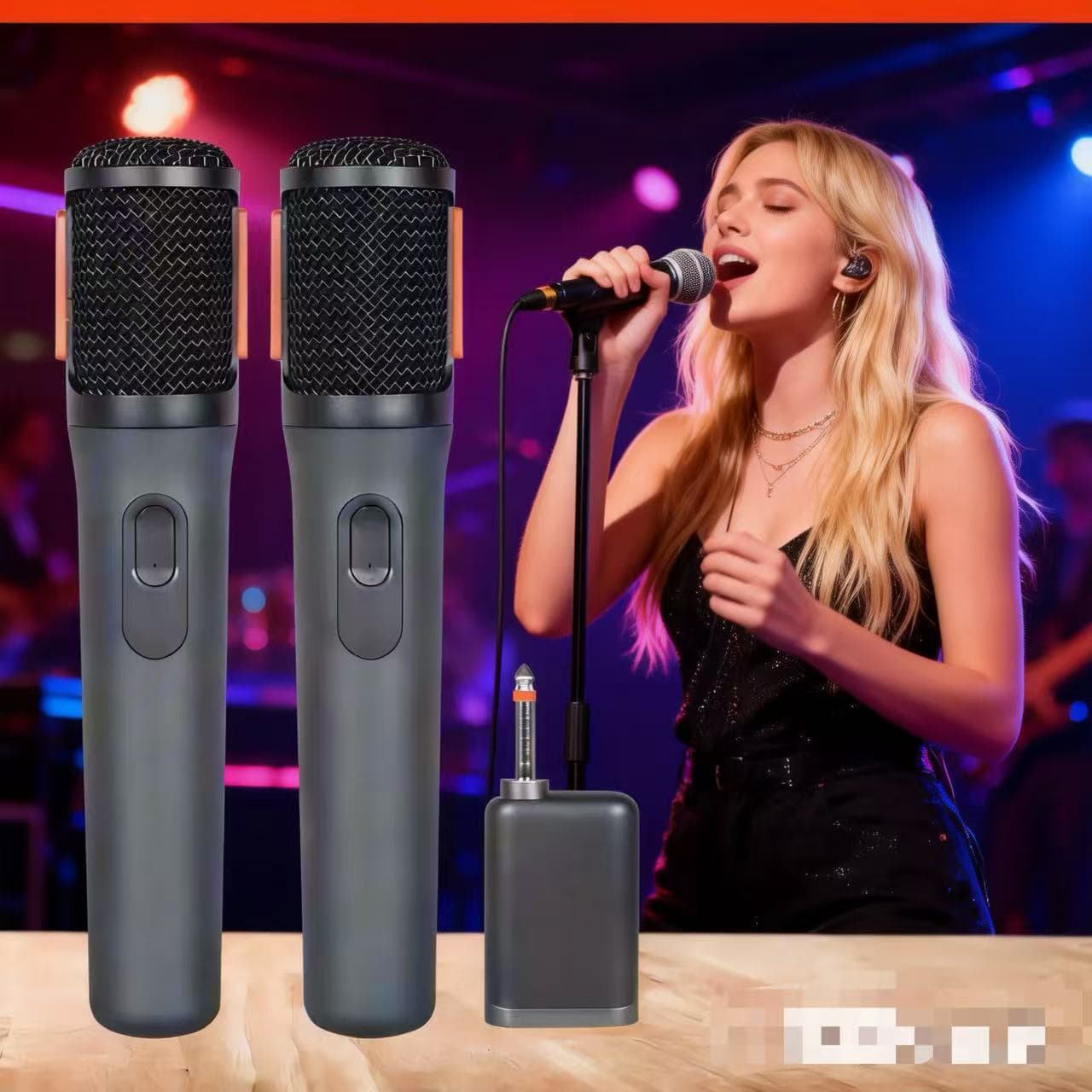 WIRELESS MICROPHONE One-to-Two Wireless Microphone with Wireless Noise Reduction