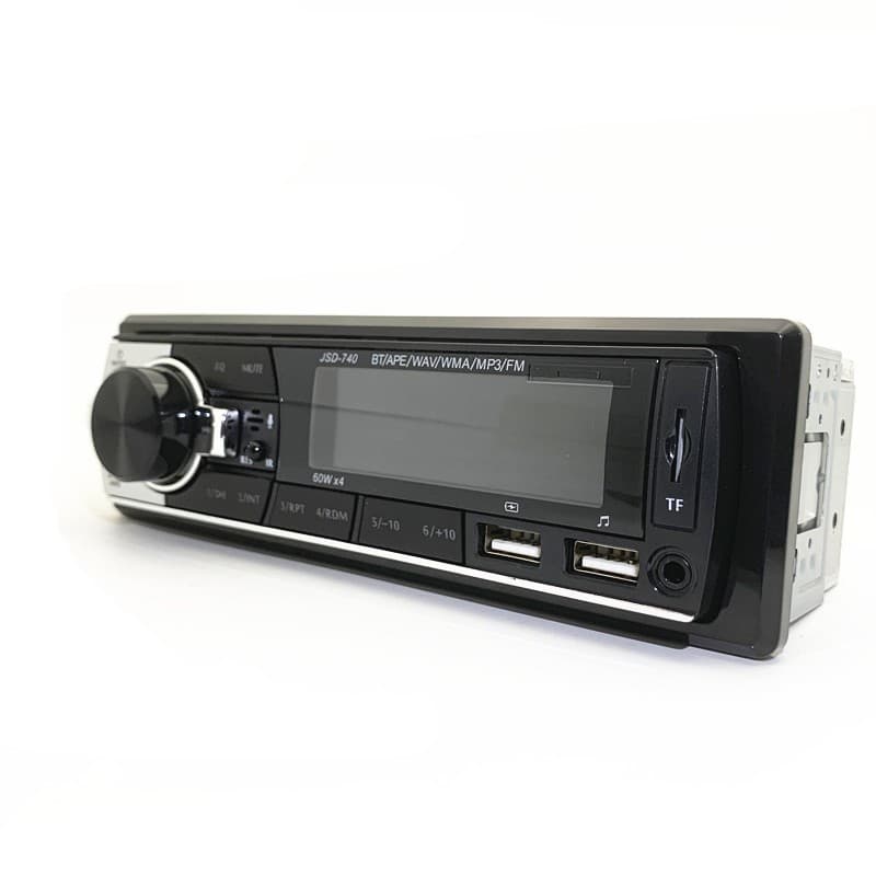 12V Car Single DIN Player Bluetooth ISO Connector MP3 Radio with Steering Wheel Control JSD-740