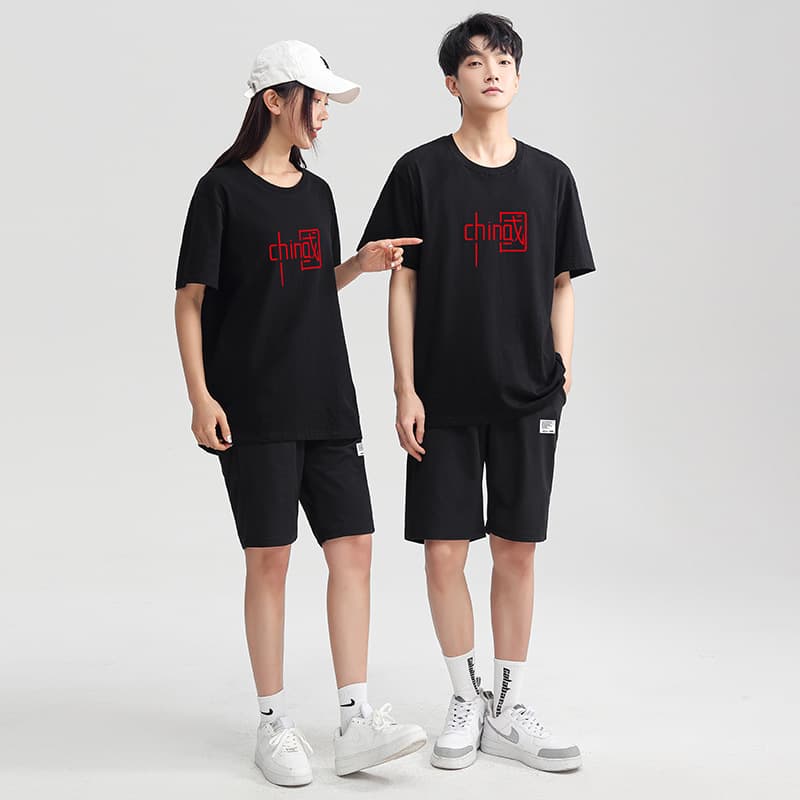Men's Sportswear Set Spring/Summer Thin Casual Trendy Ice Silk Short Sleeve T-Shirt Slim Fit Big Size Long Pants Set