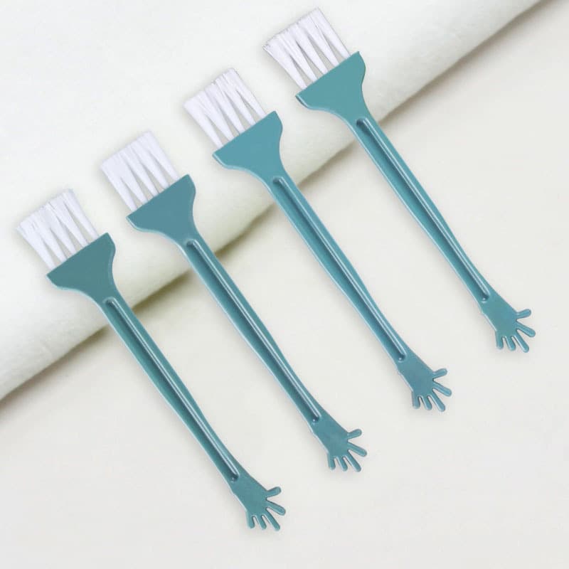 Factory direct supply of blue five-finger brush, small bristle brush for cleaning digital cameras and computer keyboards. Wholesale available.