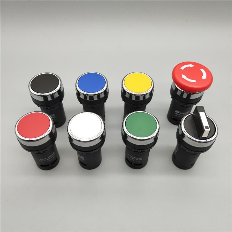 22mm economical LA38-11/206A two-three position self-locking rotary selector mushroom head emergency stop switch